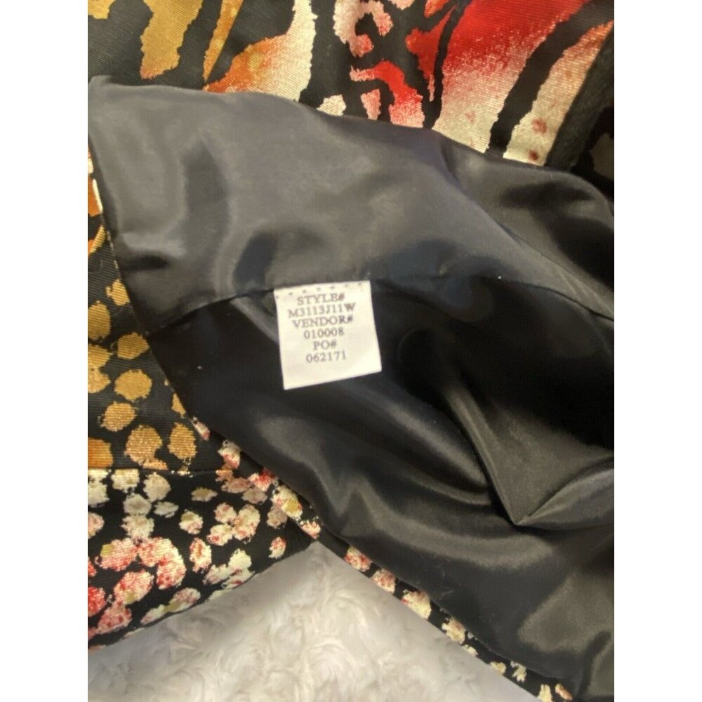 Multiples Women Sz 1X Blazer Jacket Stretch Colorful Animal Print Cotton Spandex - Picture 12 of 12